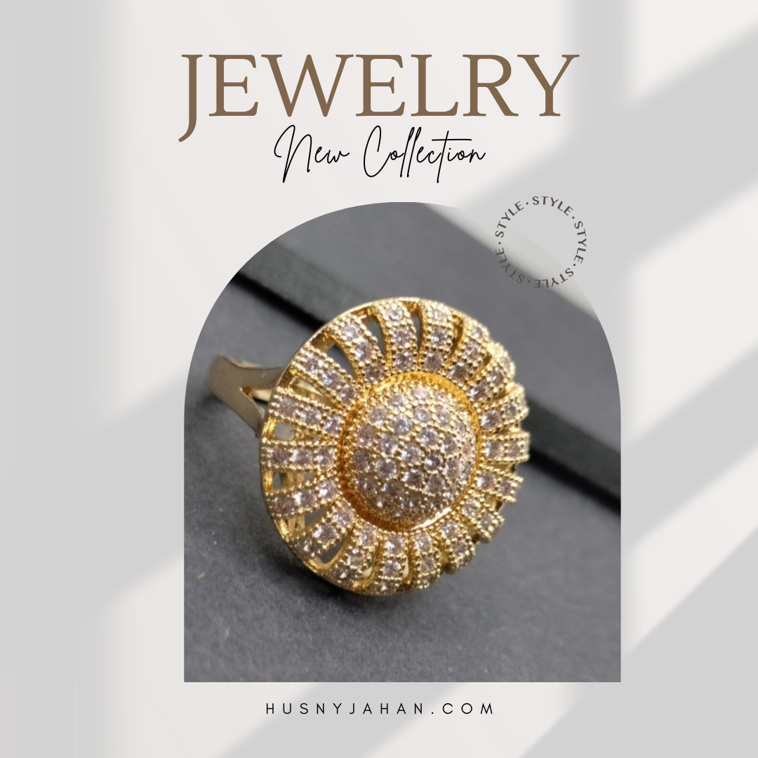 Flower Zircon Ring - Image 2