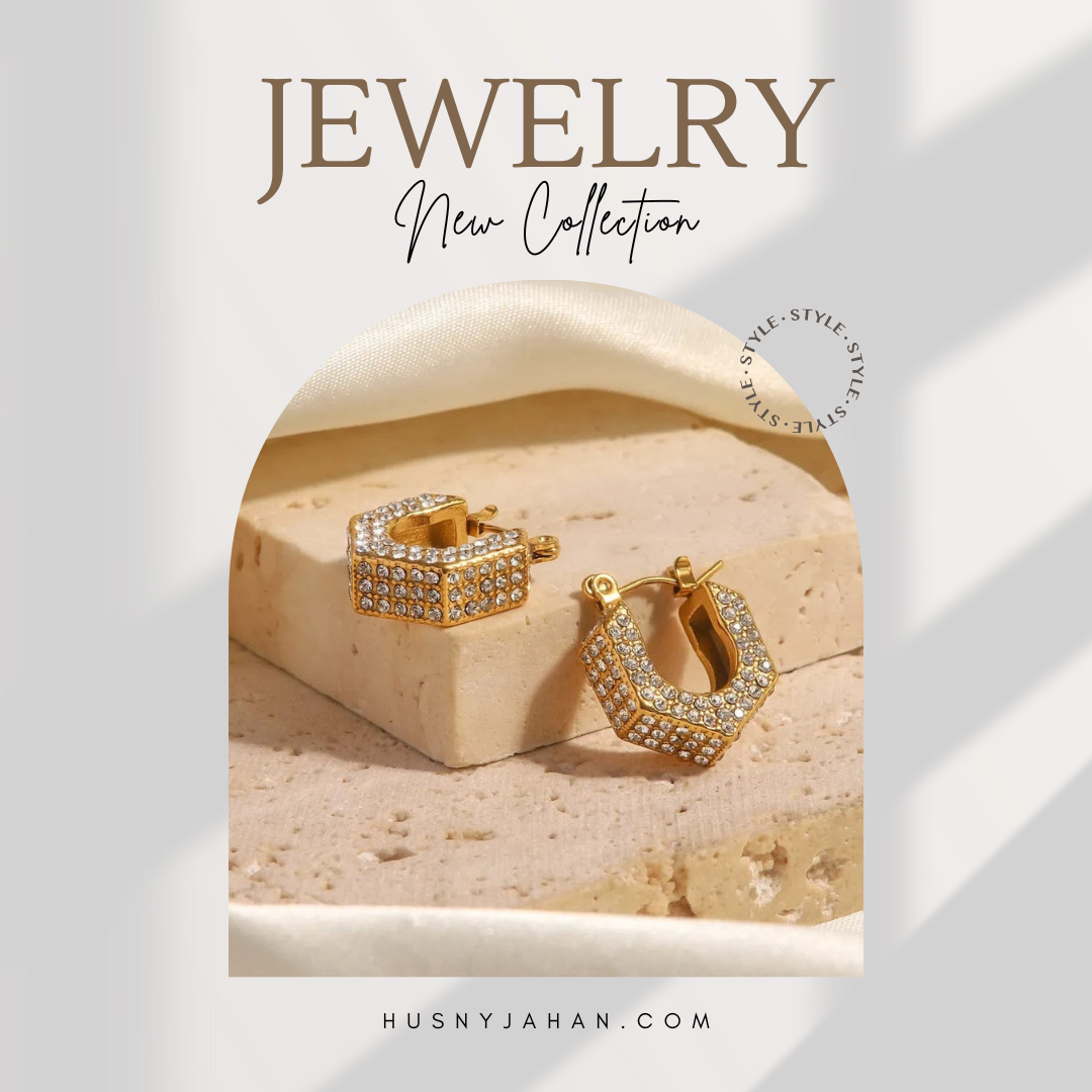 Zircon Geometric Hoops