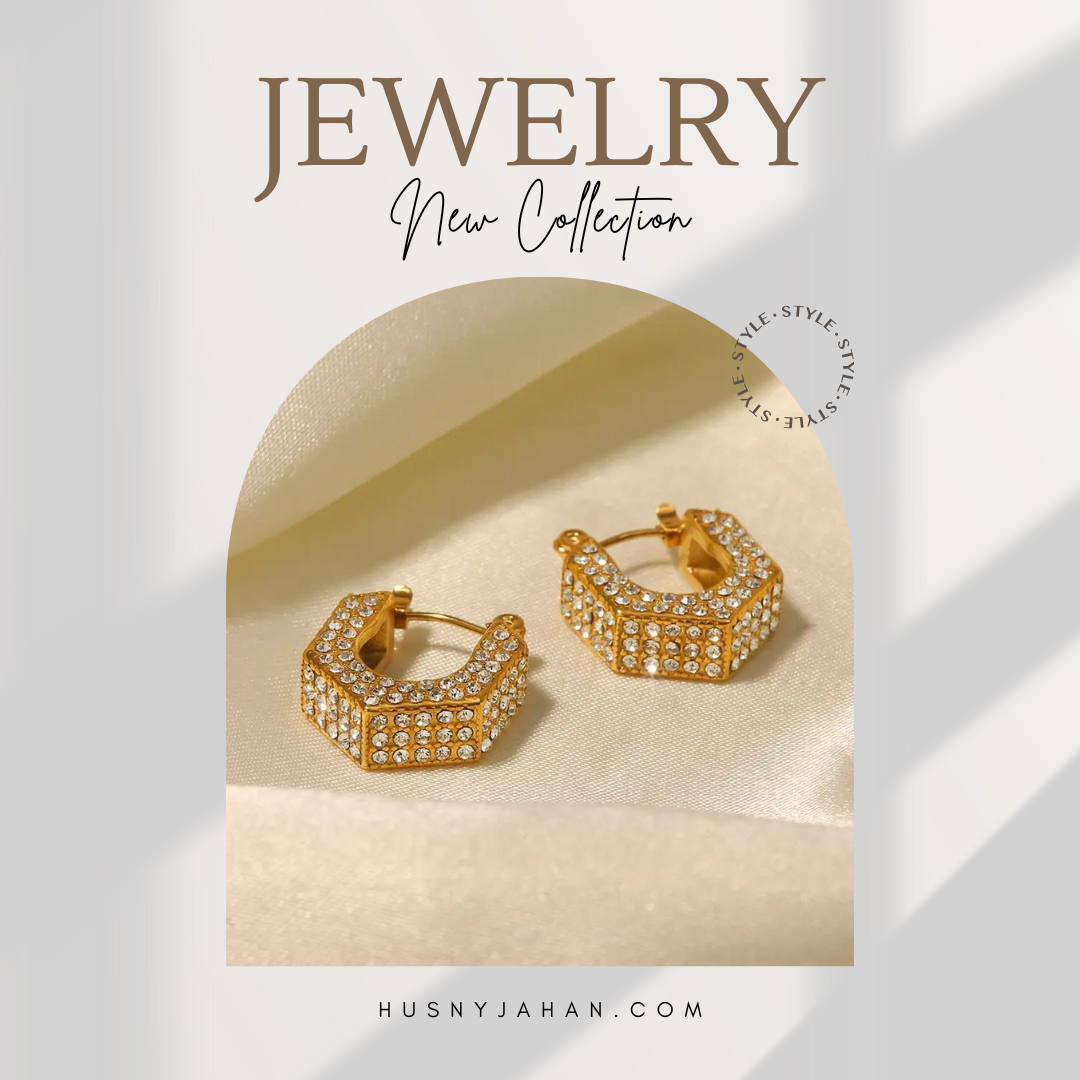 Zircon Geometric Hoops - Image 2