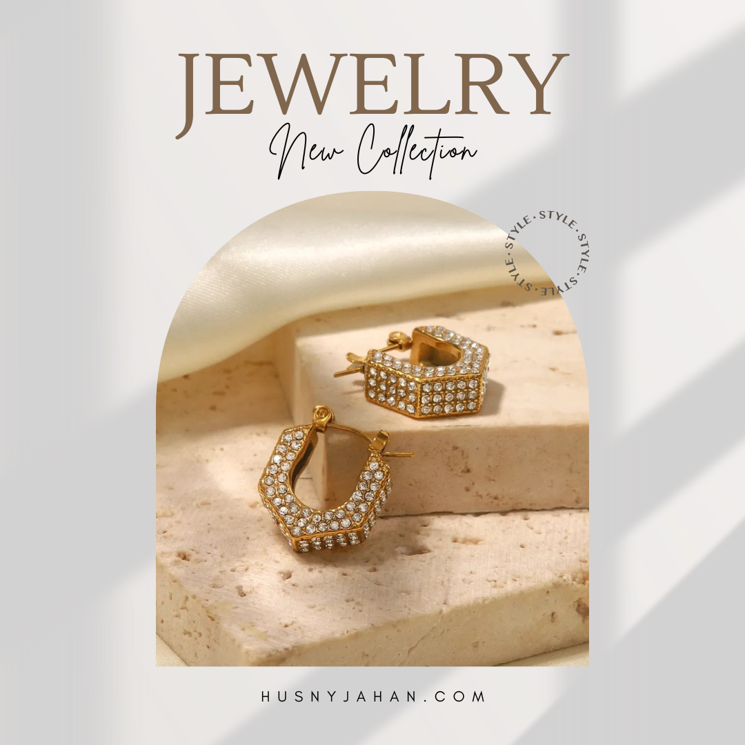 Zircon Geometric Hoops - Image 3